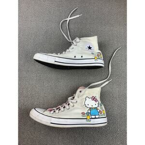 Converse Chuck Taylor Women 10 White Hello Kitty Chuck Taylor High Top Sneakers